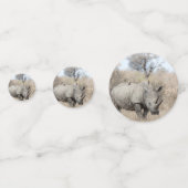 Witte Rhino Confetti (Voorkanten)