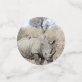 Witte Rhino Confetti (Kleine voorkant)