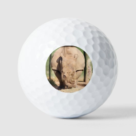 Witte rhino golfballen (Voorkant)