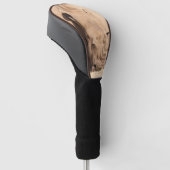 Witte rhino golfheadcover (Schuin)
