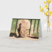 Witte rhino kaart (Gele Bloem)