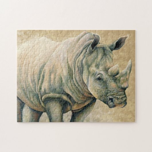 Witte Rhino Legpuzzel (Horizontaal)