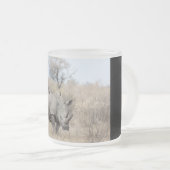 Witte Rhino Matglas Koffiemok (Voorkant rechts)