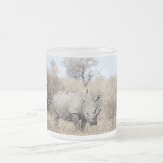 Witte Rhino Matglas Koffiemok (Center)
