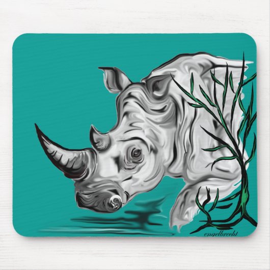 witte rhino muismat (Voorkant)