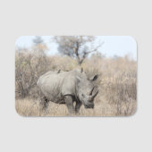 Witte Rhino Naamplaatje (Voorkant)