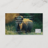 witte rhino safari profielkaarten - aanpasbaar visitekaartje (Achterkant)