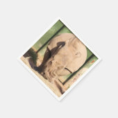Witte rhino servet (Hoek)