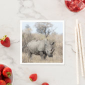 Witte Rhino Servet (Insitu)