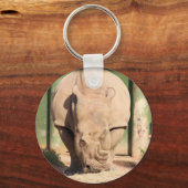 Witte rhino sleutelhanger (Voorkant)