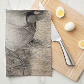 Witte Rhino Theedoek (Quarter Fold)