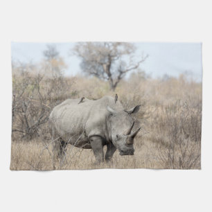 Witte Rhino Theedoek