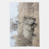 Witte Rhino Theedoek (Verticaal)