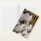 Witte Rhododendron Blooms en Bamboo Fence Floral Notitieboek (Binnen)
