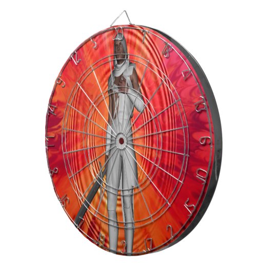 Witte Ridder Dartbord (Voorkant Rechts)