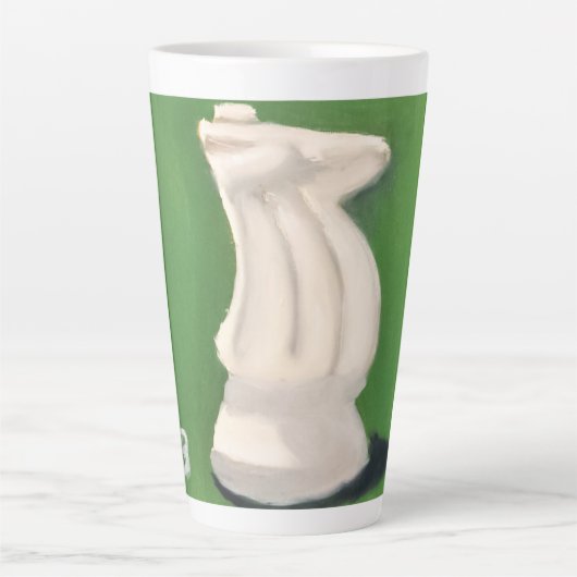 Witte Ridder Latte Mok (Voorkant)