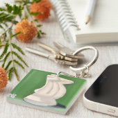 Witte Ridder Sleutelhanger (Voorkant Rechts)