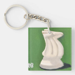 Witte Ridder Sleutelhanger