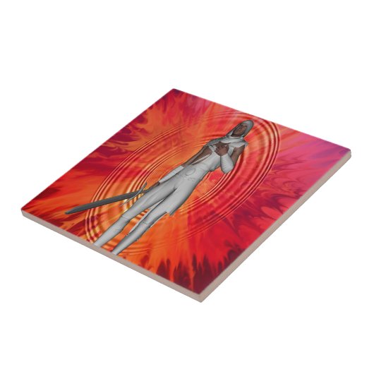 Witte Ridder Tegeltje (Zijkant)