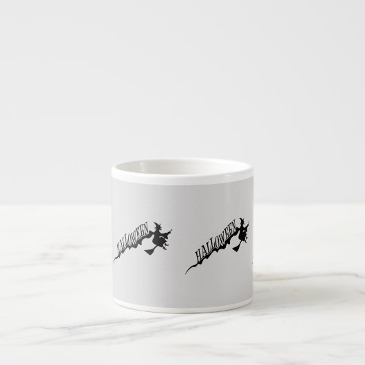 Witte Riding Broom Thunder_Cove Halloween Espresso Kop (Voorkant)