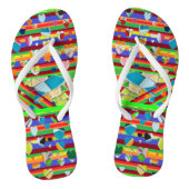 Witte riem Harten - MozaïekTeenslippers Teenslippers (Voetbed)