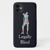 Witte rietveiligheidsdag, sassy blind girl Case-Mate iPhone case (Achterkant)
