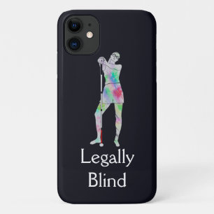 Witte rietveiligheidsdag, sassy blind girl Case-Mate iPhone case