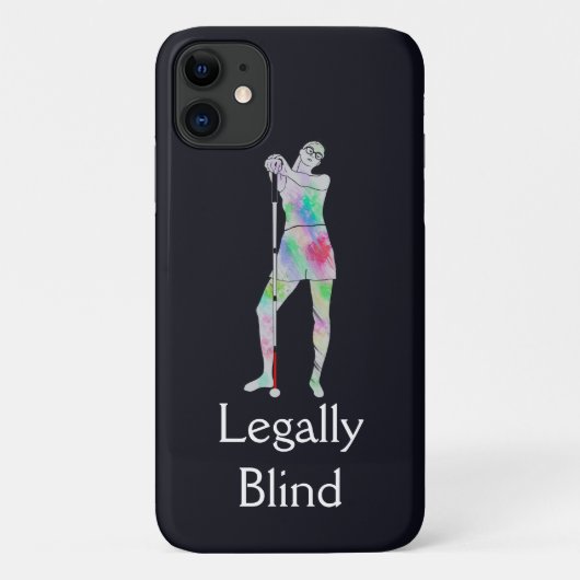 Witte rietveiligheidsdag, sassy blind girl Case-Mate iPhone case (Achterkant)