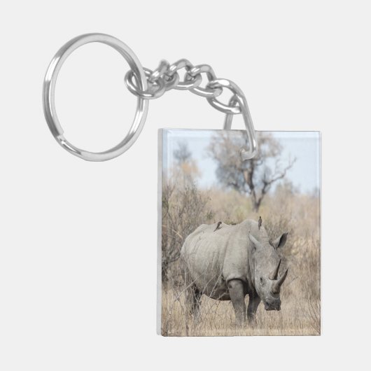 Witte Rijn Sleutelhanger (Voorkant Links)