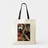 WITTE RIJSEL EN ROZEN - MAGIE VAN KERSTMIS TOTE BAG (Achterkant)