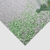 Witte Rocking Paard Groene Kerstvakantie Tissuepapier (Detail)