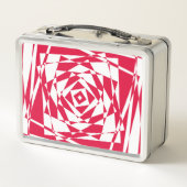 Witte rode abstracte illusie (Achterkant)