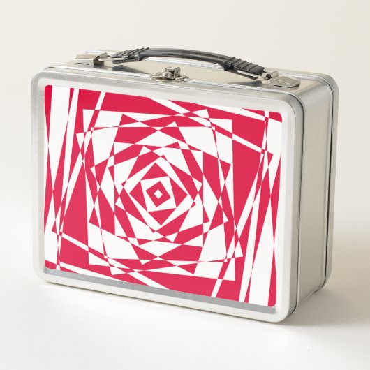 Witte rode abstracte illusie (Voorkant)