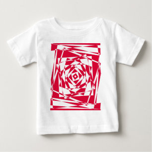 Witte rode abstracte illusie