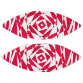 Witte rode abstracte illusie american football (Panelen)