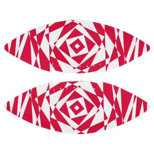 Witte rode abstracte illusie american football (Panelen)