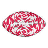 Witte rode abstracte illusie american football (Voorkant)