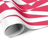 Witte rode abstracte illusie cadeaupapier (Rol Hoek)