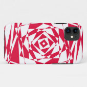 Witte rode abstracte illusie Case-Mate iPhone case (Achterkant (horizontaal))