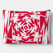 Witte rode abstracte illusie etui (Voorkant)