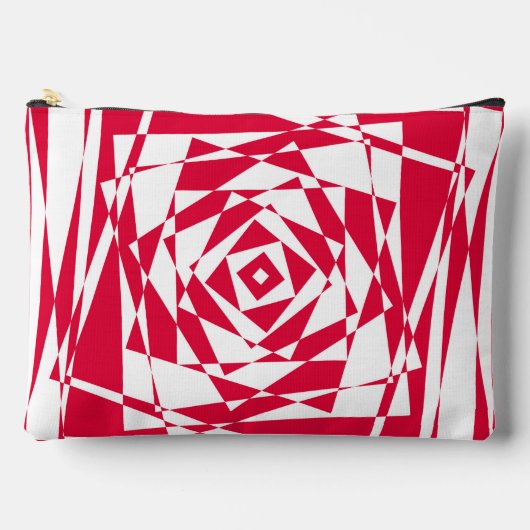 Witte rode abstracte illusie etui (Voorkant)