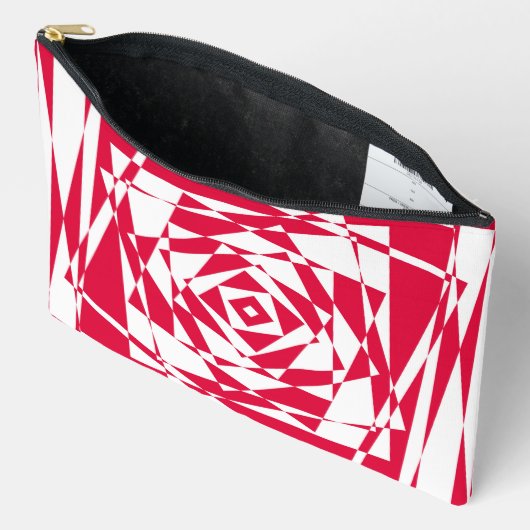 Witte rode abstracte illusie etui (Open)