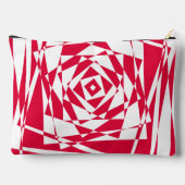 Witte rode abstracte illusie etui (Achterkant)