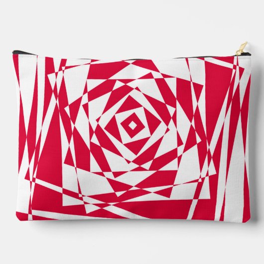 Witte rode abstracte illusie etui (Achterkant)