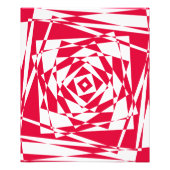 Witte rode abstracte illusie foto afdruk (Voorkant)
