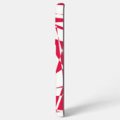 Witte rode abstracte illusie samsung galaxy hoesje (Achterkant horizontaal)