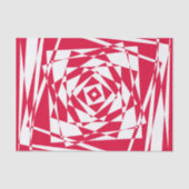 Witte rode abstracte illusie tissuepapier (Voorkant)