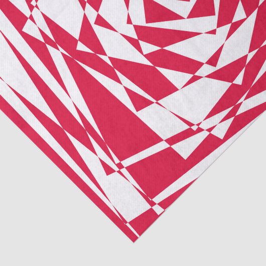 Witte rode abstracte illusie tissuepapier (Detail)