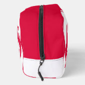 Witte rode abstracte illusie toilettasje (Rechts)