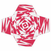 Witte rode abstracte illusie voetbal (Enkel)